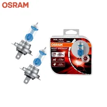 Галогеновая лампа головного света OSRAM NIGHT BREAKER LASER H4 цвет белый 12В 55Вт 4200K(2 шт