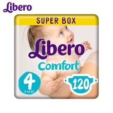 Подгузники Libero Comfort Size 4(7-14кг), 120 шт