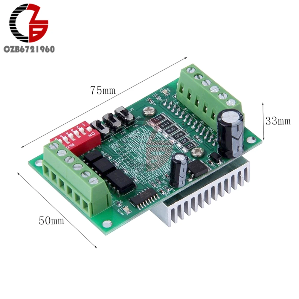 1 Ось TB6560 Драйвер шагового двигателя Управление; доска 3.5A 10 V-35 V CNC Rounter Управление низкая Напряжение резервом нагрева токовой защиты