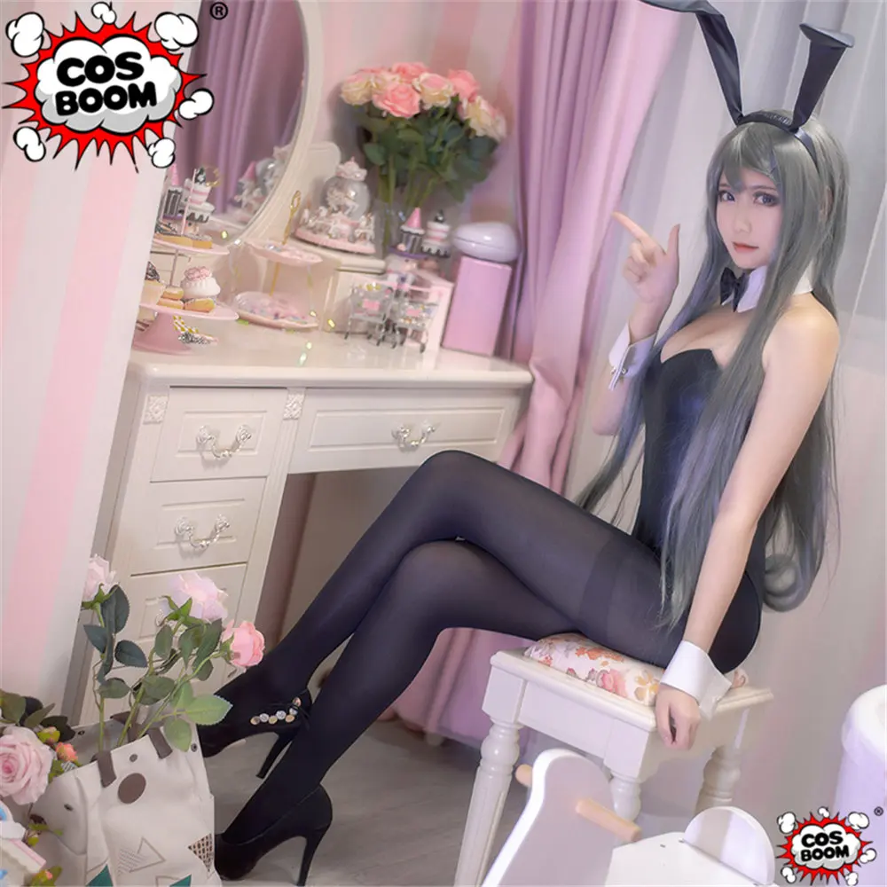 COSBOOM аниме Seishun Buta Yarou wa Bunny Girl Senpai no Yume wo Minai костюм для косплея Mai Sakurajima сексуальный