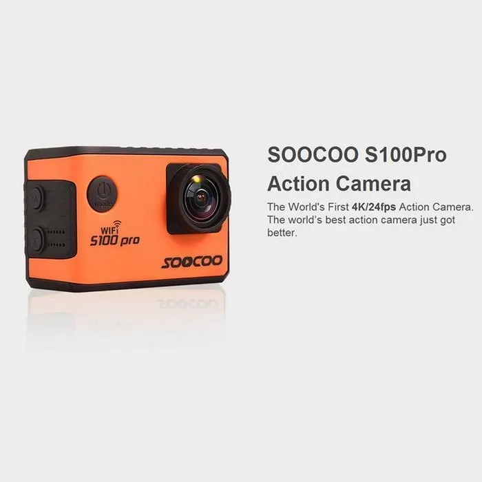 Экшн камера OOCOO S100PRO 4K Wifi NTK96660 20MP 30M Водонепроницаемая Спортивная опция GPS гироскоп