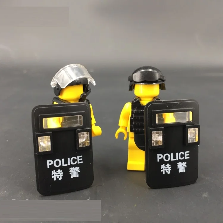 

11.5 curved hole arm (thick) double curved link DIY SWAT military weapons building Block original mini Bricks Figures toys