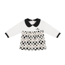 Кофточка Lucky Child без начёса для девочек, арт. 29-12D(Шахматы) [сделано в России, от 2-х дней]