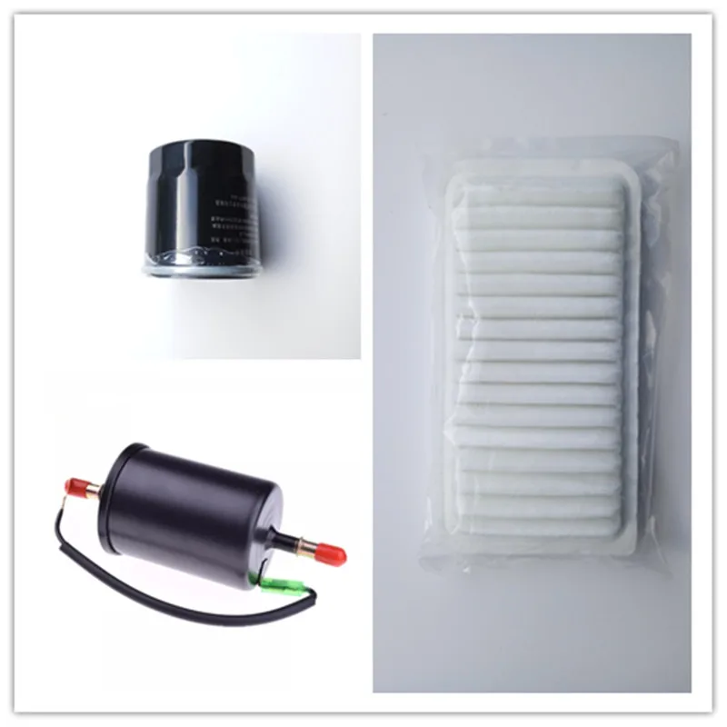 Автомобильный Кондиционер/топливо/смазочное масло фильтр комплект для Geely, CK, CK2, CK3 - Цвет: Красный