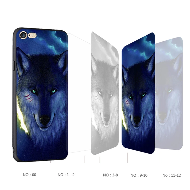 For iphone 6s Case Original Cover for iphone 6 Bag Case Cover Skin Wolf Fish Skull iphone6 case Fundas 100% 4