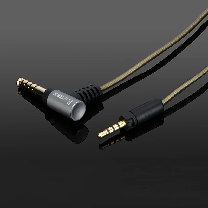 Улучшенный кабель Earmax для наушников 4 мм Hi Fi сбалансированный аудиокабель Sennheise