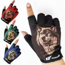 Half finger font b Fitness b font Gloves Breathable Anti Slip Gym Glove for Women Men
