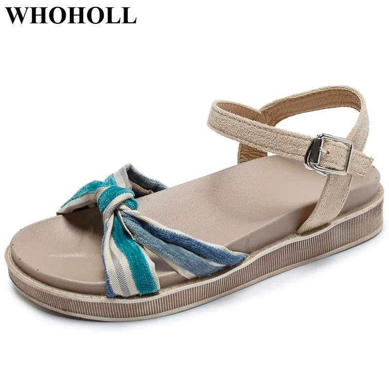

New Women Sandals Summer Shoes Gladiator Stylish Female Flat Casual Sandals with Platform Outdoor Travel Footwear Ankle Strap