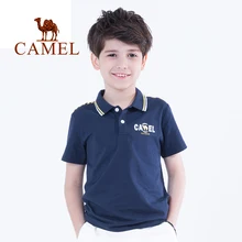 CAMEL/Детские весенне-летние повседневные футболки для мальчиков; быстросохнущая эластичная Удобная хлопковая футболка