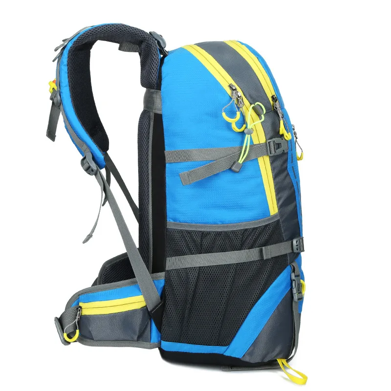 45L للماء النساء الرجال حقيبة السفر في الهواء الطلق التخييم Mochilas تسلق المشي التزلج تشغيل ظهره Bagpack الرياضة حقيبة الظهر