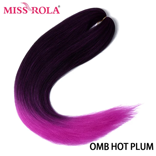 Miss Rola Synthetic Wholesale Bulk 5 Pieces 24 Inch 100g Stretched Jumbo Braiding Hair Kanekalon Pink Twist Braid Hair Extension #8
