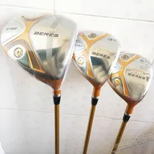 Новые мужские cooyute Клюшки для гольфа Хонма S-02 4 звезды Гольф Дерево Набор драйверов+ Woods графит Гольф вала и дерева шлем