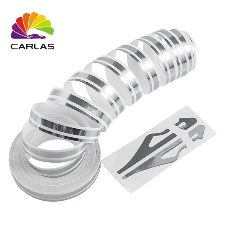 

PinStripe Pin Stripe Tape Decal Vinyl Car Stickers Steamline White Gold Silver Double Line Motorcycle Car Styling Accessory
