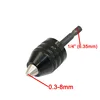 Drilling Chuck Clip 6.35mm Hex Shank  Clamping Range 0.3-8mm Screwdriver Drill Grinder Converter ► Photo 3/5