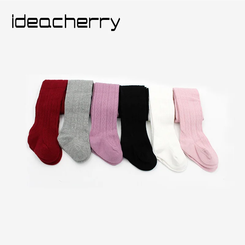 

ideacherry Brand Fashion Girls Tights Stockings Spring Autumn Children Tights Pantyhose Soft Cotton Girl Kids Warm Stockings