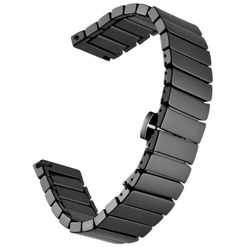 20mm Ceramic Watch band for Samsung Gear S2 Classic R732 R735 Gear Sport Moto 360 2 Men Smart