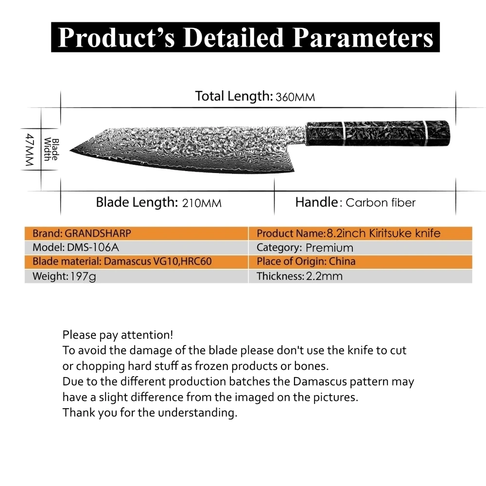 Дамасский нож шеф-повара, японский нож Kiritsuke vg10, японский дамасский нож из нержавеющей стали, светящиеся ручки, инструменты для приготовления пищи, домашний инструмент для нарезки