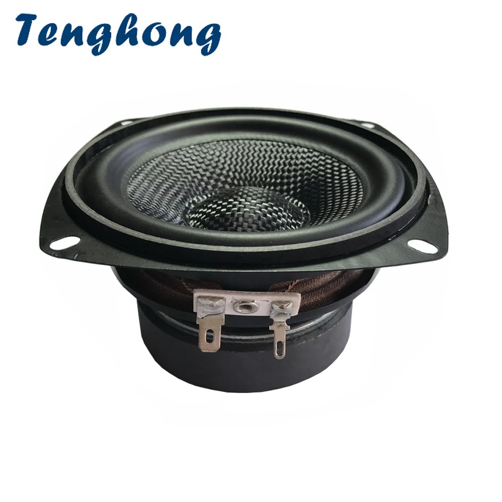 

Tenghong 1pcs 4 Inch Midrange Bass Speaker 4/8Ohm 30W Fiberglass Bluetooth HIFI Portable Audio Speaker Unit Home Theater Woofer