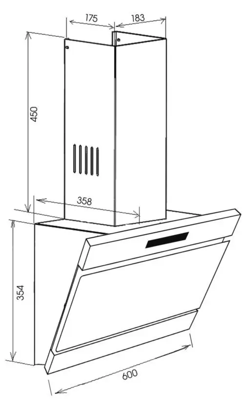 Наклонная вытяжка Korting KHC 67074 GNX