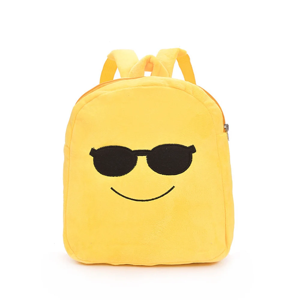 

1-2.5 years old baby cartoon expression plush backpack new baby bag child backpack pressure belt plush toys children's products