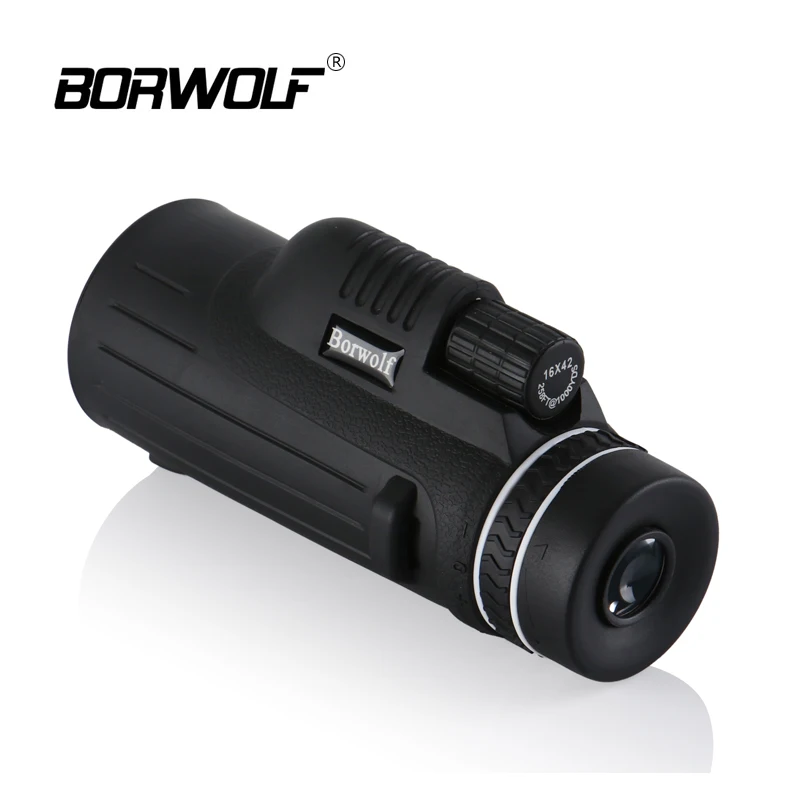 Borwolf портативный охотничий 16X42 водонепроницаемый BAK4 светильник ночного видения HD нескользящий зум Монокуляр бинокль высокой мощности телескоп