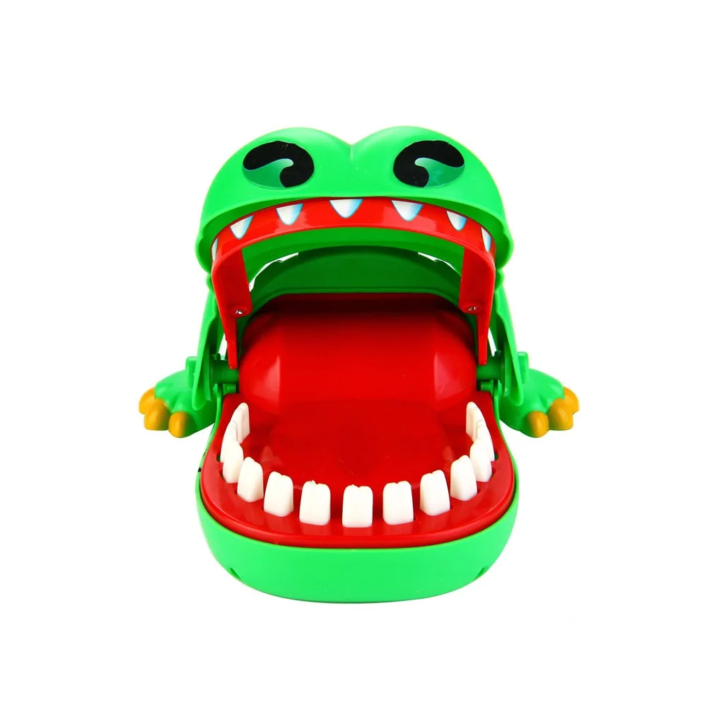 Enjoybay Large Crocodile Mouth Bite Finger Game Toys Funny Shark Bulldog Dentist Bite Finger Game Joke Toy for Kids Family Prank Enjoybay Large Crocodile Mouth Bite Finger Game Toys Funny Shark Bulldog Dentist Bite Finger Game Joke Toy for Kids Family Prank