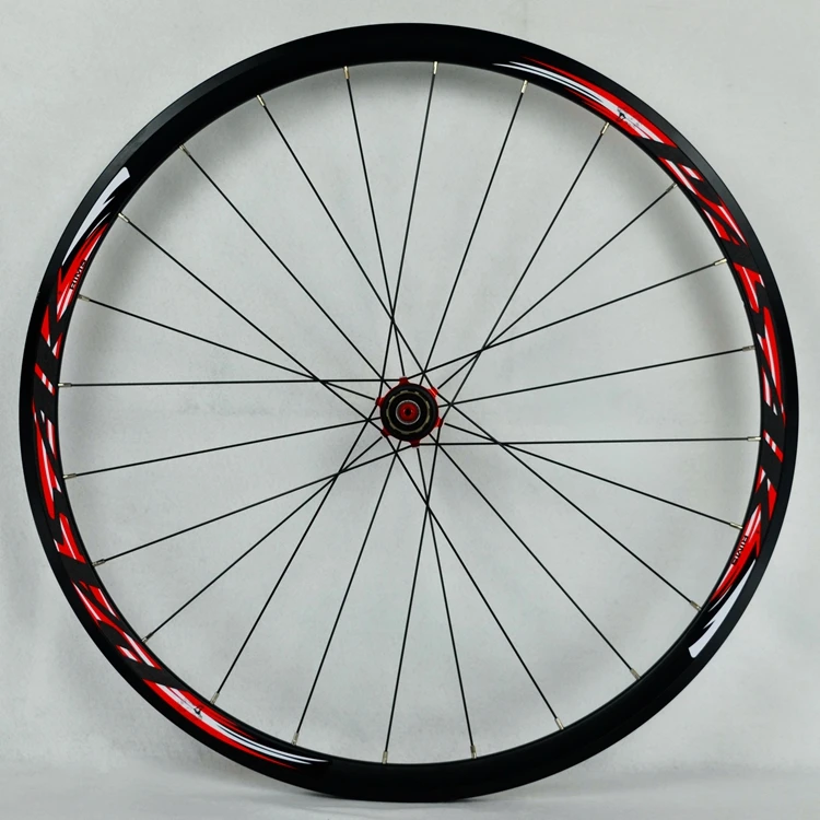 Excellent 700C Carbon Fiber Wheels Road Bike Bicycle Wheel Light Carbon Wheelset  V/C Brakes 30MM Rim direct-pull stainless steel spoke 3