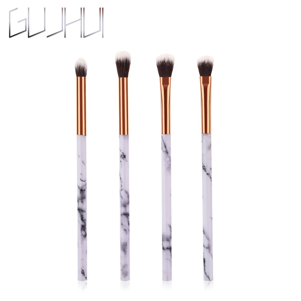 

GUJHUI Marble Patten Makeup Brush for Cosmetic Powder Foundation Eyeshadow Lip Make up Brushes Set with Nylon Hair Cosmetic Tool