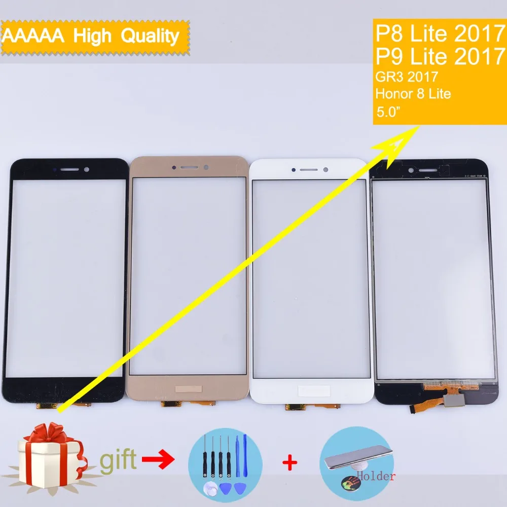 

touch screen For Huawei P9 Lite 2017 Honor 8 Lite Nova Lite GR3 P8 Lite 2017 TouchScreen Sensor Digitizer Glass Lens Front Panel