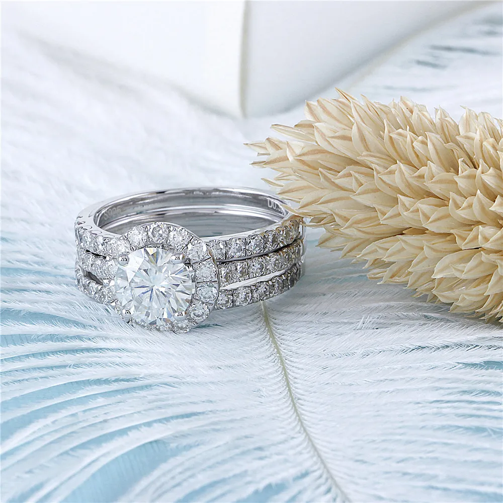 moissanite ring set (2)