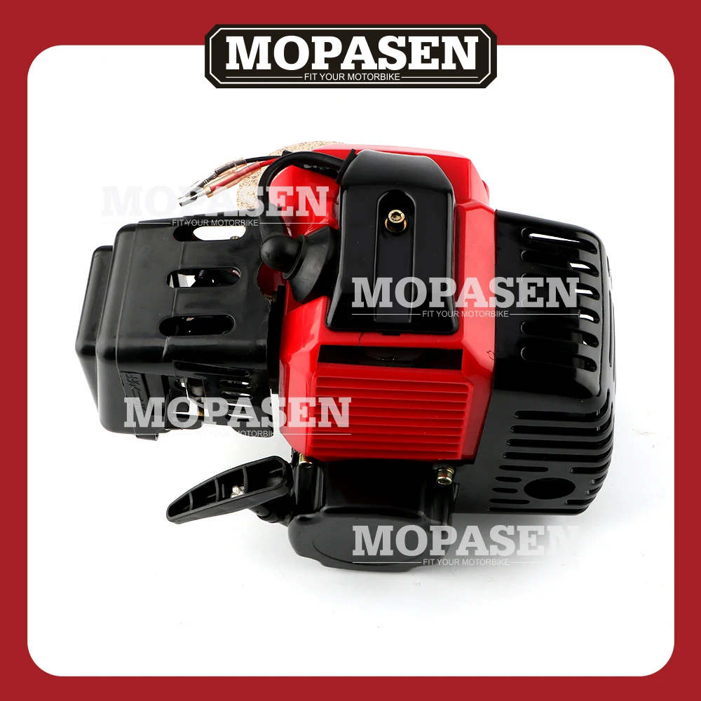 49cc 50cc motor 2 tiempos cilindro único arranque refrigerado por aire para bicicleta de bolsillo Gas Scooter Mini helicóptero ATV quad Accesorios