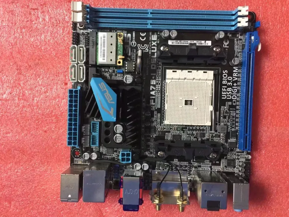 Материнская плата FM1 для ASUS оригинальная б/у настольная AMD A75 DDR3 USB3.0 SATA3 |