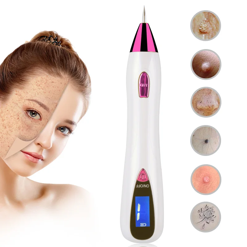 

Skin Care Laser Mole Tattoo Freckle Removal Pen LCD Sweep Spot Mole Removing Wart Corns Dark Spot Remover Salon Beauty Machine