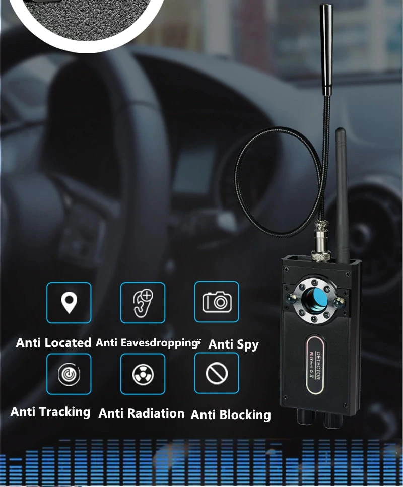 Latest All in one Detector with Anti-Candid Anti-Tracked Anti-Spy Anti Eavesdroped for Infrared Camera Earphone Safety Checking_17