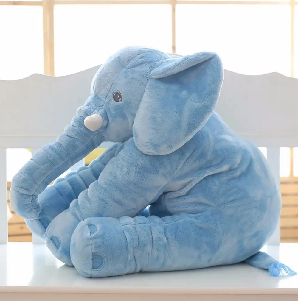 Dropshipping 40/60cm Appease Elephant Pillow Soft Sleeping Stuffed Animals Plush Toys Baby Playmate gifts for Children