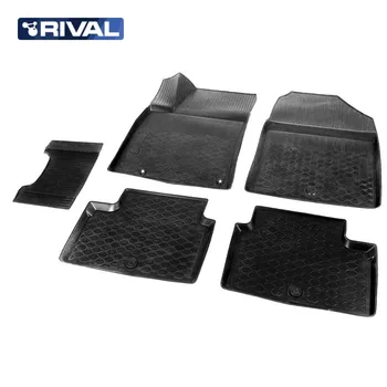 

For Kia Ceed III hatchback 5-DV., wagon 2018-> Mats in salon 5 шт/компл. Polyurethane [Rival 12801006]