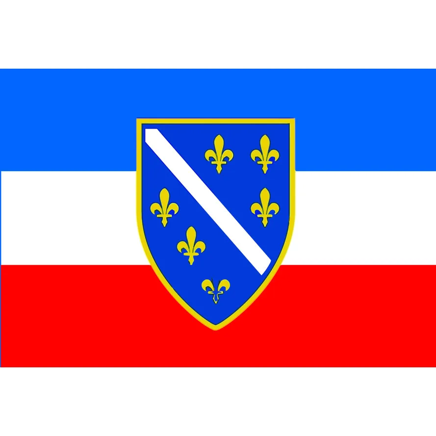 Download Bosnia and Herzegovina 1922 Flag 3 x 5FT (96 x 144 cm) 100D Polyester High Quality Free shipping ...