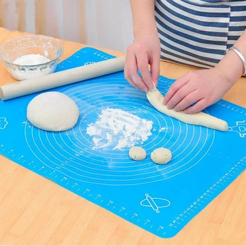 

50*40 Silicone Cake Dough Pastry Fondant Rolling Cutting Mat Baking Pad Pastry Boards Cookie Decorating Tools [3]