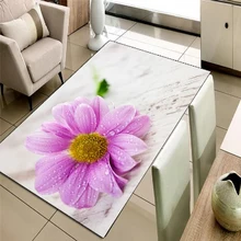 Else Крем пол розовый желтый ромашки цветы 3d принт нескользящие микрофибры гостиной декоративные современные моющиеся области коврик