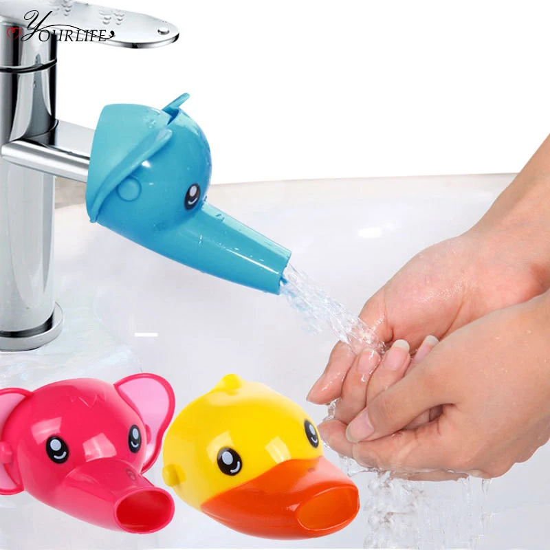 OYOURLIFE 1pc Cute Cartoon Bathroom Sink Faucet Extender For Kid Children Washing Hands Accessories For Bathroom Set OYOURLIFE 1pc Cute Cartoon Bathroom Sink Faucet Extender For Kid Children Washing Hands Accessories For Bathroom Set