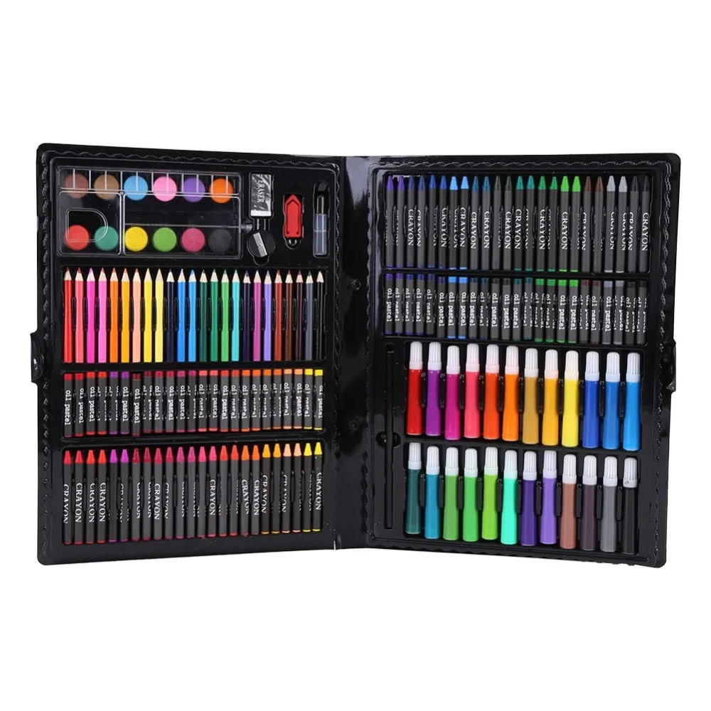 

168Pcs/set Drawing Pencils Crayons Colored Pencils Watercolor Markers Art Drawing Set Painting Supplies Gift for Kids