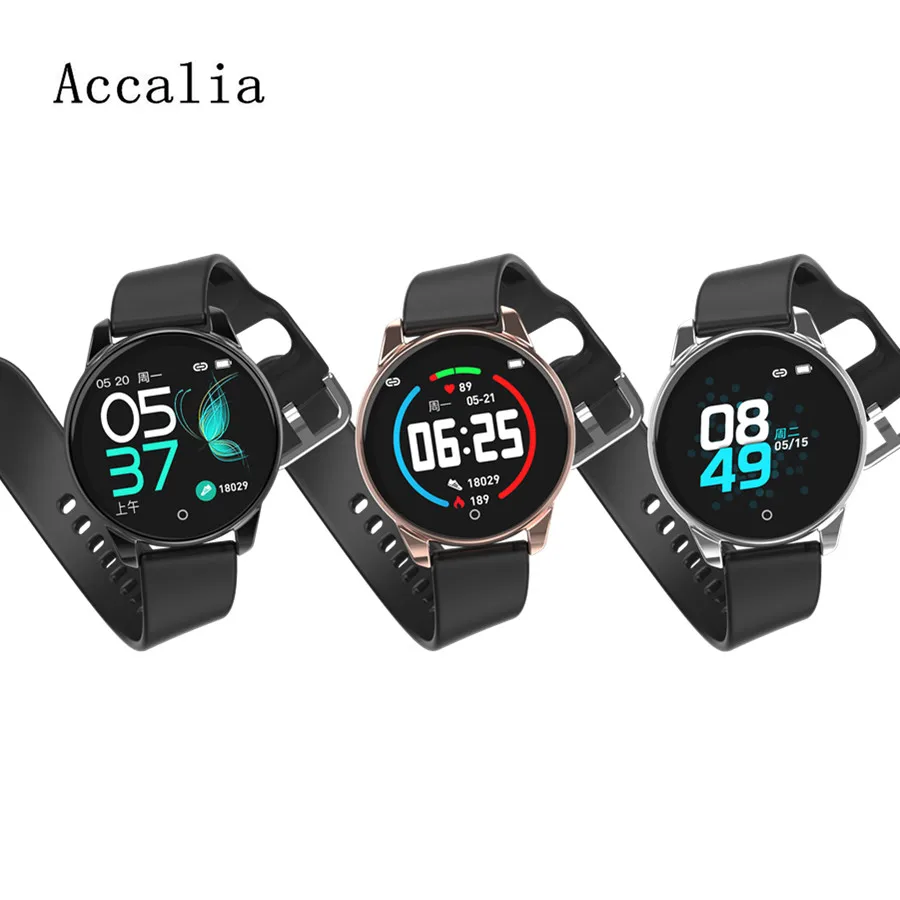 

Accalia W4 Smart watch for man Heart Rate Blood pressure Oxygen Monitor Sport watch Support Android & IOS