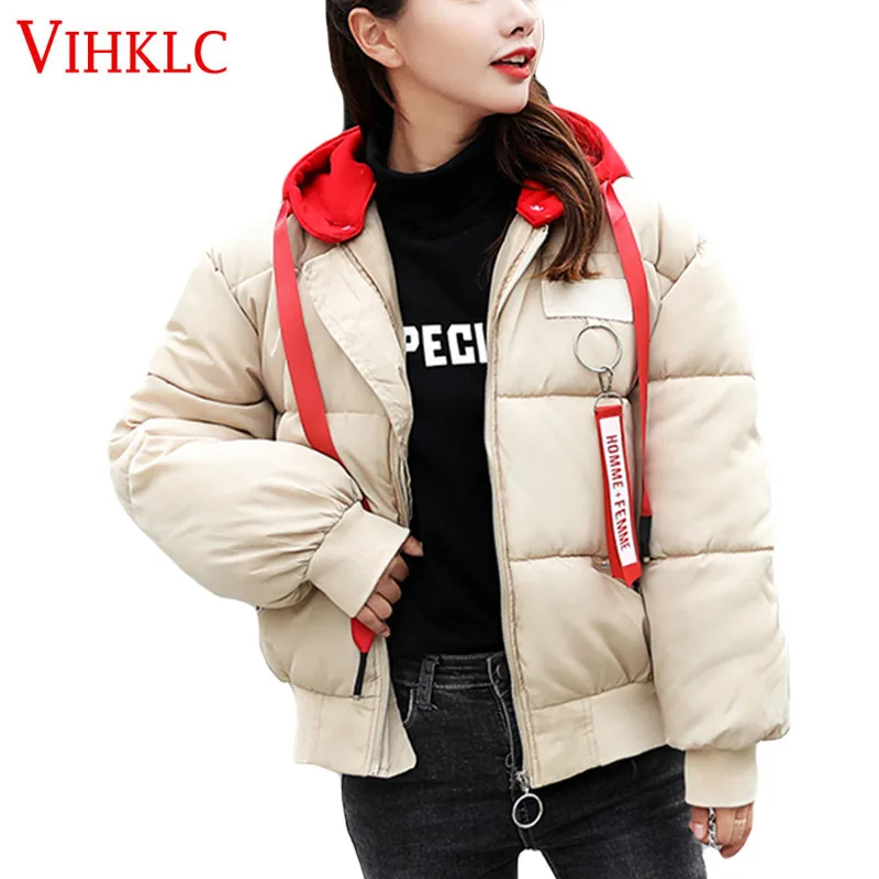 

Cotton Clothing Women Thick Loose Bread Service 2018 New Student Korean Version Cotton Short Paragraph Down Cotton Coat X334