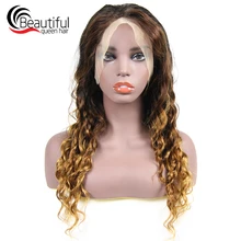 Перуанские прямые волосы 13x4 Синтетические волосы на кружеве парики из натуральных волос на кружевной свободные вьющиеся синтетические волосы на P1B/4/27 предварительно швейцарское кружево с волосами младенца волосы 10-26