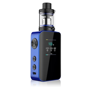 

Original KangerTech Vola 100W TC Kit 1.3" TFT Color Screen with 2000mAh 4ml Tank R2-OCC NiCr 0.4ohm Coil Head - Blue