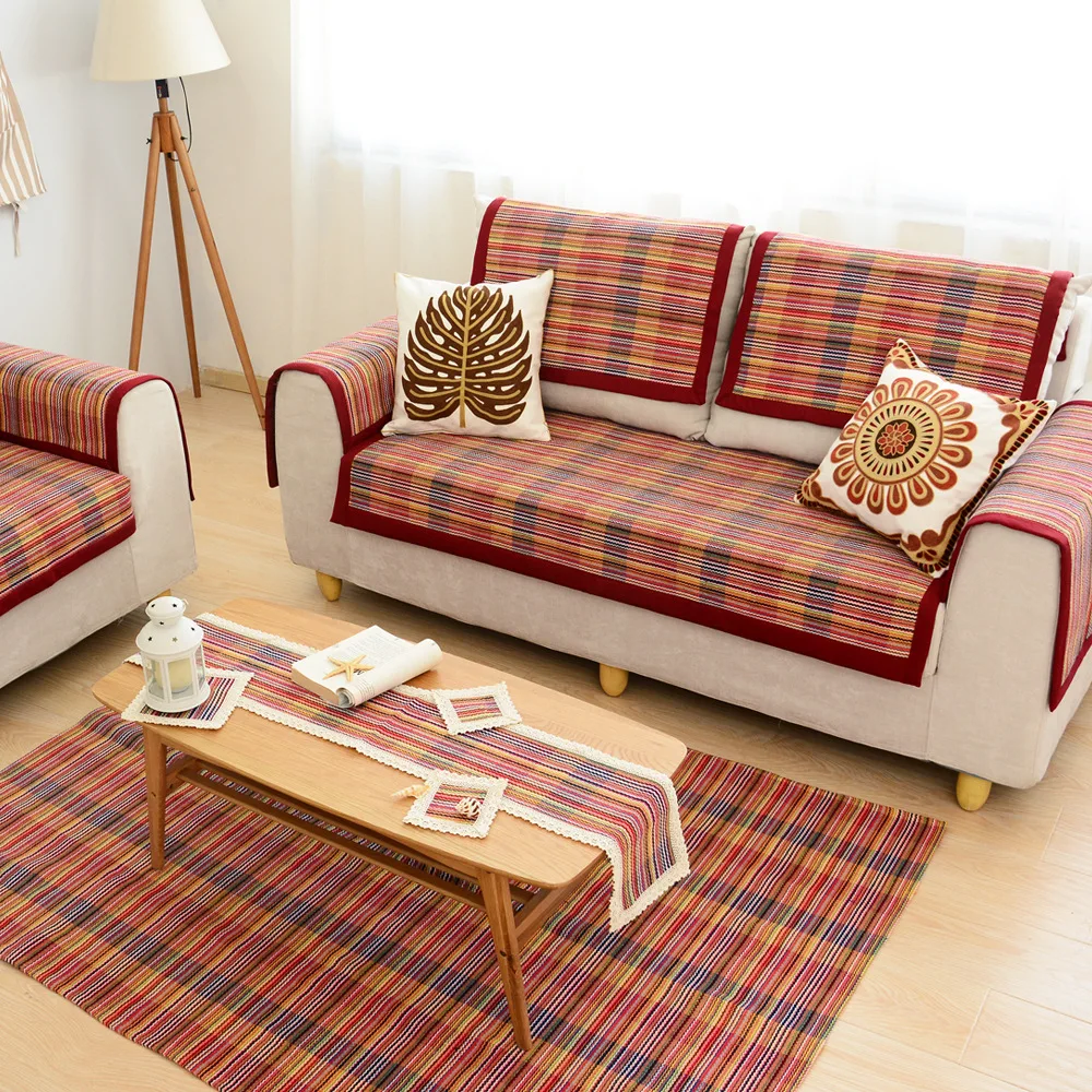 Woven Sofa Towel Four Seasons Available Non Slip Cushion Woven Sofa Towel Four Seasons Available Non Slip Cushion Backrest Armrest Cover In From Home Garden On Aliexpress Alibaba Group