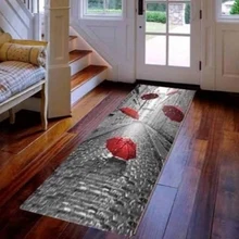 Else винтажный серый уличный красный зонтик 3d принт нескользящие микрофибры Моющиеся длинные бегуны Коврики для прихожей