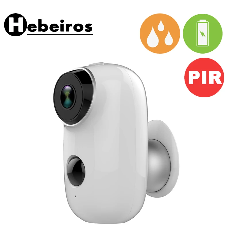 

Hebeiros 1080P Battery IP Wifi Camera Outdoor Rechargeable Wireless Cloud 2MP PIR Talk Back Waterproof Smart Home Security CCTV
