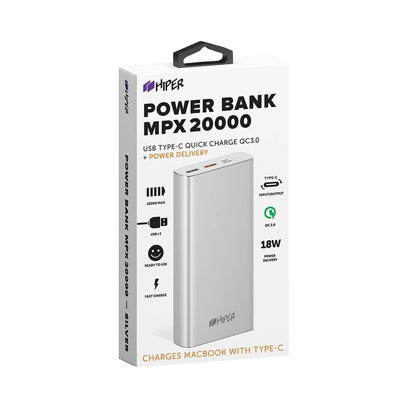 Внешний аккумулятор HIPER MPX20000|Внешние аккумуляторы| |