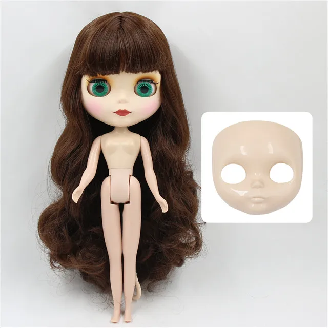 Заводская кукла blyth 1/6 bjd нормальное/шарнирное тело 30 см, руки AB и Лицевая панель как подарки - Цвет: normal body doll